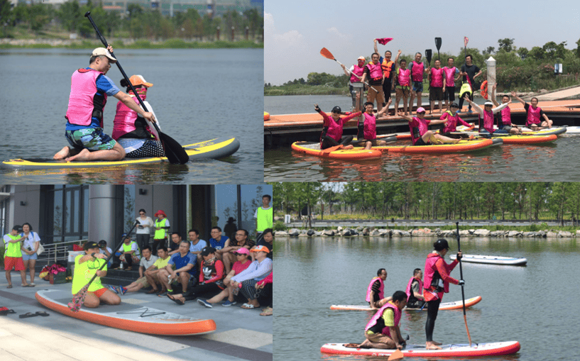 激情暢享水上帆板新體驗—記加力管理團隊初夏活動                 